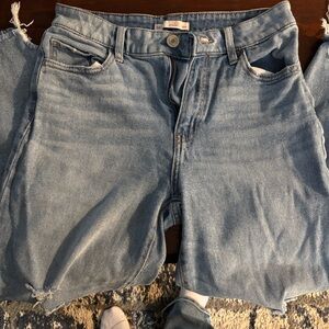 SO Women's Straight Leg Jeans - Light Blue